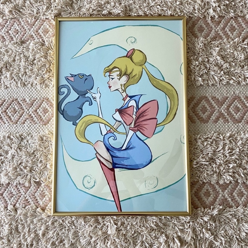 Framed Sailor Moon Wall Art
